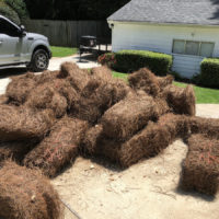 pine-straw-bale-delivery-driveway